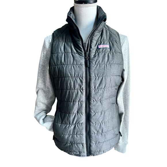 Vineyard Vines Jackets & Blazers - Vineyard Vines Performance gray puffer vest jacket size S